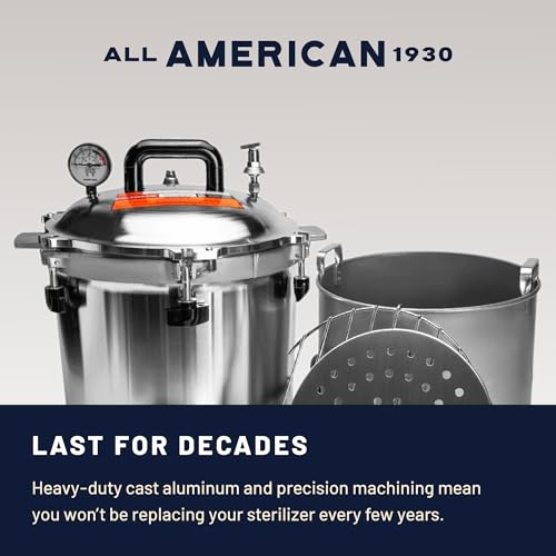 Image of All American 1930 50X Sterilizer - 41 qt - Electric Sterilizer - Metal-to-Metal Seal - Includes Rack - Made in the USA