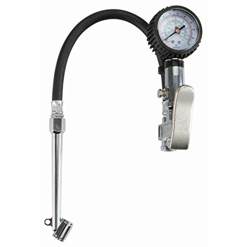 Dual Chuck Tire Inflator with Dial Gauge