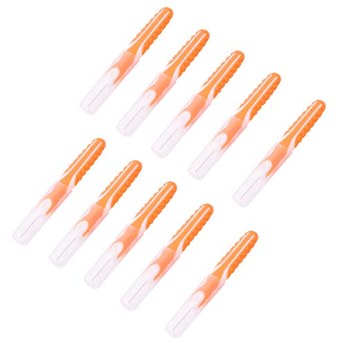 Healifty 10 escovas descartáveis interdentais portáteis de higiene bucal, palitos dentais gengivais,