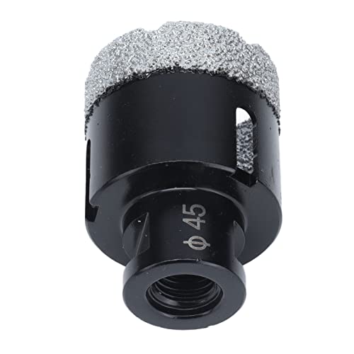 Broca de diamante soldada de 45 mm para perforar mármol, cerámica, granito y baldosas, rosca M14 miniatura 6