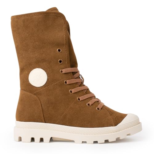 CHATTAWAK 16fidacamel40, Botas Cortas al Tobillo Mujer, marrón Claro, 39 EU