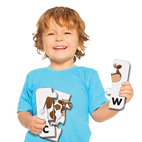 The Learning Journey: Match It! - Spelling - 20 Piece Self-Correcting Spelling Puzzle For Three And Four Letter Words With Matching Images - Learning Toys For 4 Year Olds - Award Winning Toys #TOP1