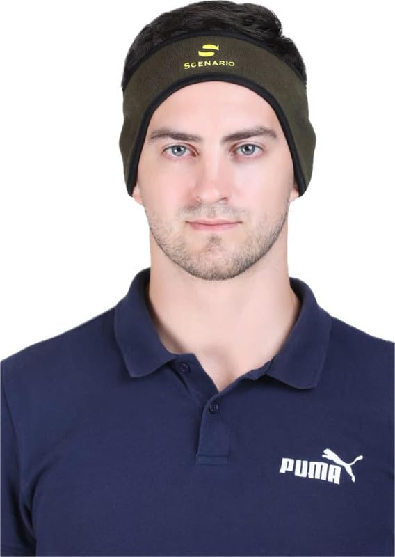1 Pc Ear Warmers Headband Stretchy Ear Covers Sweatband Ski Winter Headband Earmuff Workout Headbands Moisture Wicking Thermal Sport Headbands Green-image-18