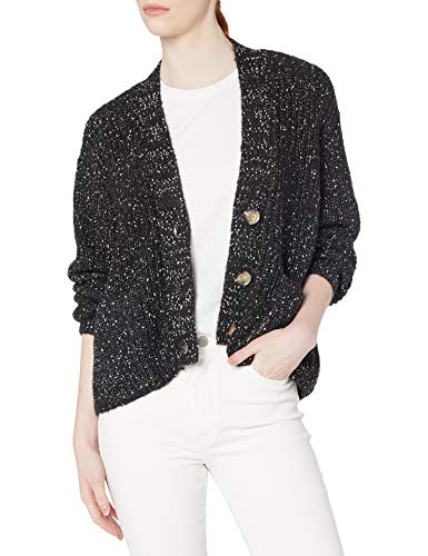 BB Dakota Women's Crop Cardigan, Black, Extra Small