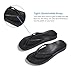 Archies Arch Support Flip Flops for Men & Women – Orthotic Sandals for Plantar Fasciitis Relief – Lightweight, Cushioning, Shock-Absorbing Sandals for Walking, Foot Pain & All-Day Comfort - Black (US Men's 11 / US Women's 12)