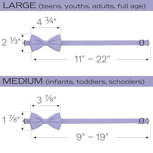Image of Adam Young Men's Bow Ties Pre-Tied Style Formal Satin Classic Bowtie for Tuxedo Faux Silk