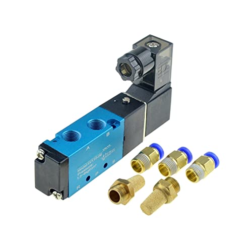 Électrovanne pneumatique 4V110-06 à commutation rapide bobine électrique DC 24V