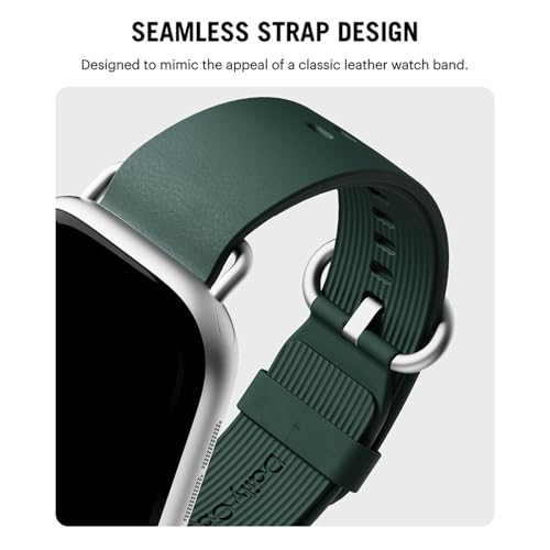 Image of DailyObjects Ellipse Leather Watch Strap Compatible with Apple Watch Series 11 /10 (42mm) | Series 9 /8 /7 41mm, SE3 /SE2 /SE /6 /5 /4 (40mm) | Series 3 38mm -Watch Not Included