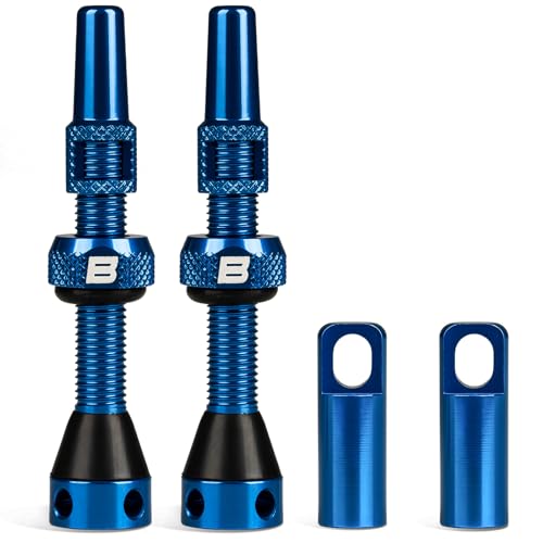 BWSHLF Tubeless Presta Valve Stem 40/44/55/60/65/80/100 mm, Super Light Alloy Presta Valve Stem Kit...