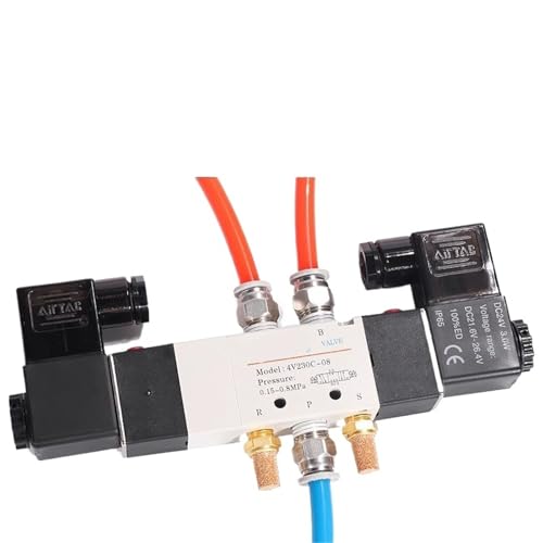 Vanne pneumatique 5/3 voies 4V130E-06 pour éviter les chutes - 7