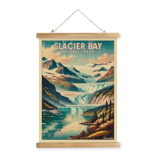 XIAOAIKA Glacier Bay National Park Travel Poster 16x23
