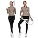 AURVAE Women's Workout Jacket, Womens Cropped Lightweight Running Jackets, Zip Slim Fit Athletic Tops for Gym, Yoga, Jogging (Large, Lunar-Rock)