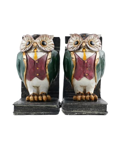 Decoration Animal Book Ends Owls Bookend Kids Bookshelf Decor Room Home Decor Office Decor Living Room Vintage Decor Interior Decor, 1 Pair #TOP12