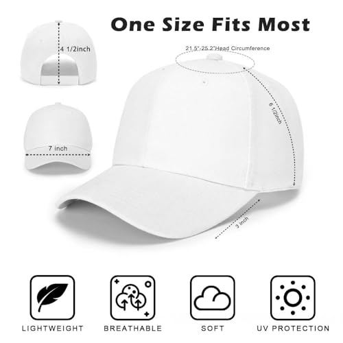Image of ZH Plain Adjustable Baseball Cap - Lot of 12 Unisex Blank Design Caps