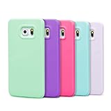 Samsung Galaxy S6 edge Plus Case, 5 Pcs Ace Teah Premium Slim Fit Shock Proof Flexible TPU Protective cover Bumper Case for Samsung Galaxy S6 edge Plus - Plum, Blue, Green, Purple, Deep Purple