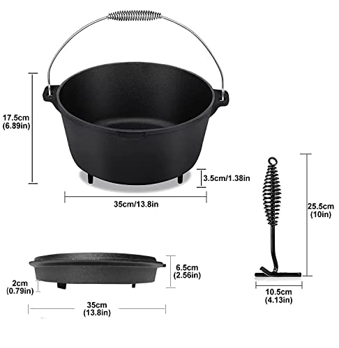 Dutch-Oven-95-Quart-with-Feet-Dutch-Oven-Iron-Pot-with-Dual-Function-Flanged-Lid-Skillet-Lid-Lifter-Handle-perfect-for-Camping-Home-Cooking-BBQ-Baking