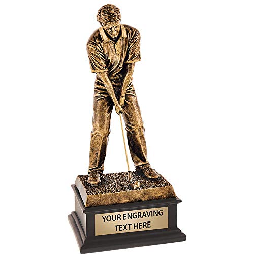 Crown Awards 12.5" Topflight Male Golf Trophies, Custom Engraved Golf Trophy Award Prime