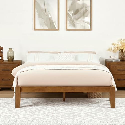 Softa Queen Japanese Joinery Bed Frame, Solid Rubberwood, 1200...
