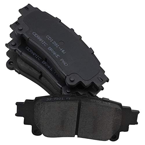 Image of TRQ Rear Brake Pad and Rotor Set Ceramic Compatible with 2014 Lexus IS250