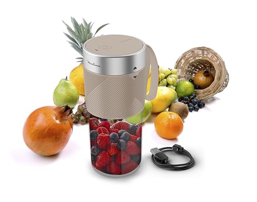 Moulinex Lightmix, Frullatore Portatile 300ml, Potente e...