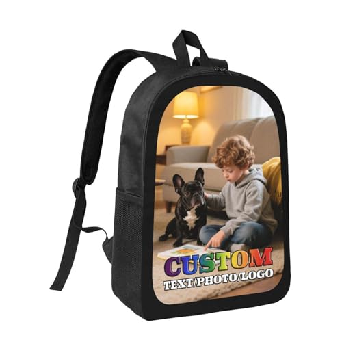 Custom Backpack For Men & Women Design Personalized Backpacks With Your Own Picture Text Logo Customized Bookbag Custom Gift For Friends Style-A2