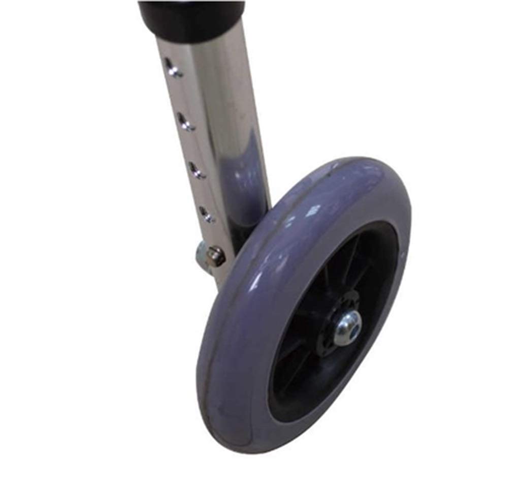 Andador para Ancianos, Andador de Aluminio con Ruedas de Dos Ruedas Plegable Ligero con Asiento Acolchado Mango ergonómico-Altura Ajustable Interesting