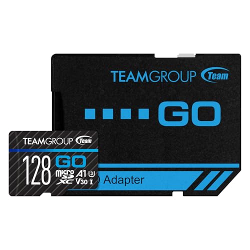 Image of TEAMGROUP GO Card 128GB x 10 Pack MicroSDXC UHS-I U3 V30 4K for Action Cameras & Drone High Speed Flash Memory Card with Adapter for Outdoor Sports&Vlog, 4K Shooting,GoPro&Insta360&DJI TGUSDX128GU366