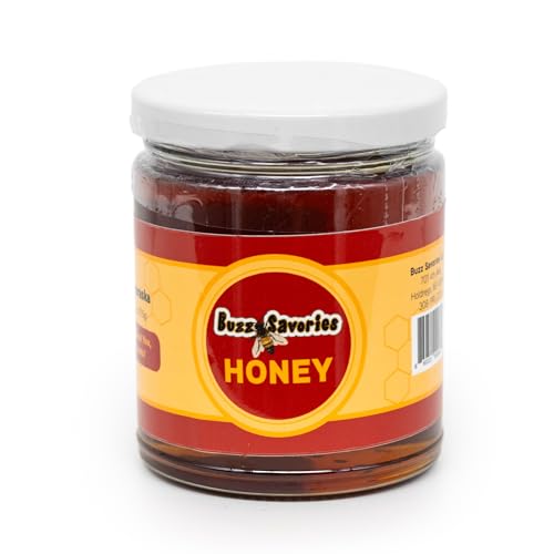 Miel natural pura Buzz Savories en frascos de vidrio 9 oz pack 2 miniatura 2