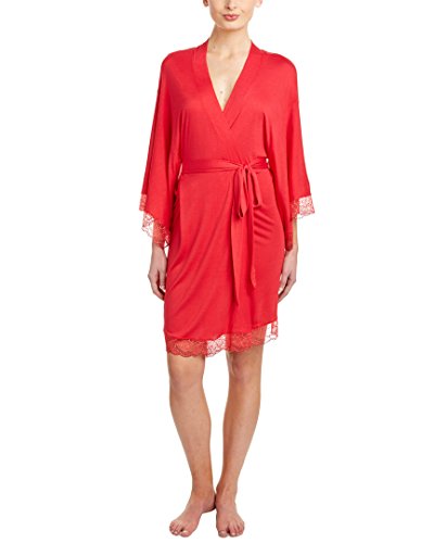 Eberjey Women's Cassandra Kimono Robe, Red Passion, Medium #TOP24