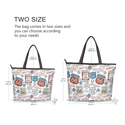 Bolso de mano grande para mujer tipo tote con cierre miniatura 3