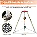 Adjustable Confined Space Rescue Kit Confined Space Tripod Kit 1200lbs 1800 2600 Lbs, Aluminum Alloy Emergency Rescue Tripod Hoist Safety Fire Rescue Tools