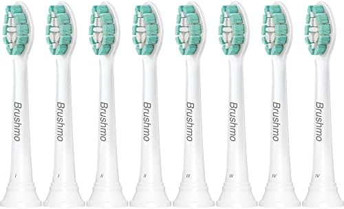 Brushmo Replacement Toothbrush Heads Compatible with Sonicare Electric Toothbrush 8 Pack