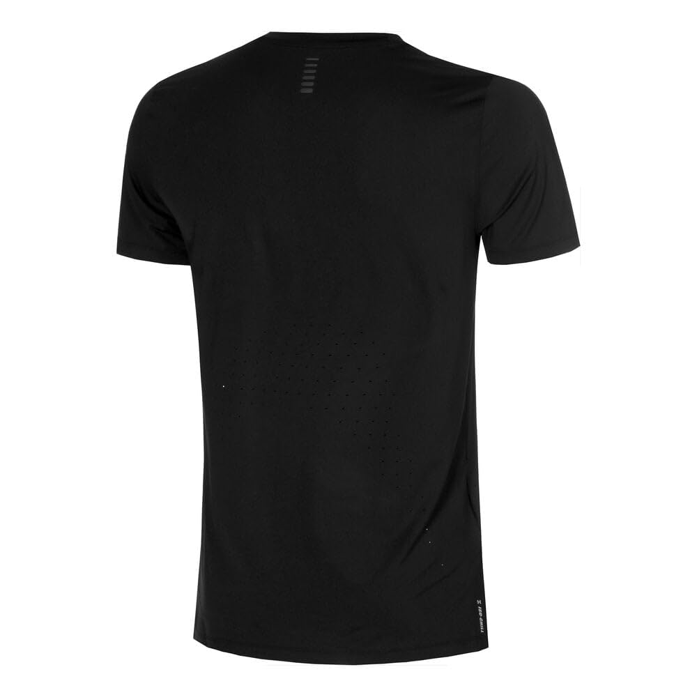 Under Armour Herren Launch Elite Shortsleeve Laufbekleidung Laufshirt Black/Black - Schwarz L