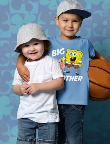 Tstars - Spongebob and Gary Big Brother Funny Toddler Kids T-Shirt2
