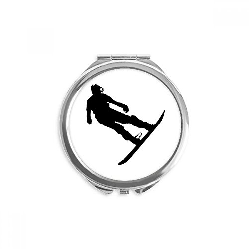 Miroir de poche ski compact pour éviter les bavures de maquillage en déplacement