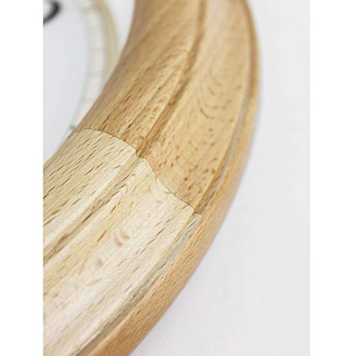 Wall Clock Clock Battery Operated 14 Inch Silent Non Ticking Bedroom Living Room Decor Beech Wood Simple Design Japanese Style #TOP3
