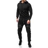 DeHolifer Herren Jogginganzug Sportanzug Jogging Hose Jacke Army Camouflage Sportanzug Military Fitness Jogginganzug Sportanzug Hoodie und Hose Camouflage Trainingsanzug M-3XL