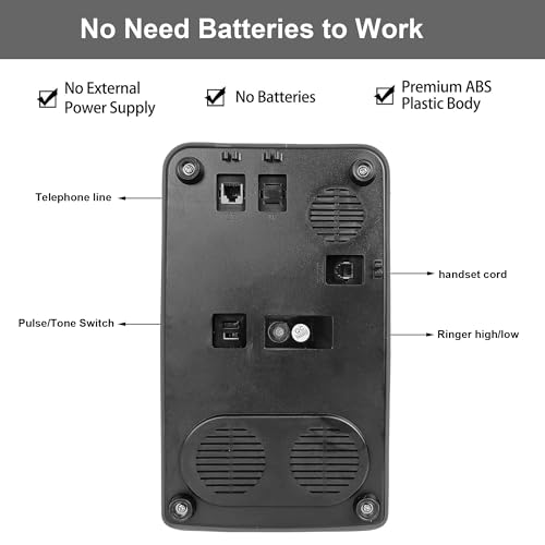 Image of TelPal Antique Phones Corded Landline Telephone Vintage Classic Rotary Dial Home Phone of 1930s Old Fashion Business Phones Home Office Decor Landlines