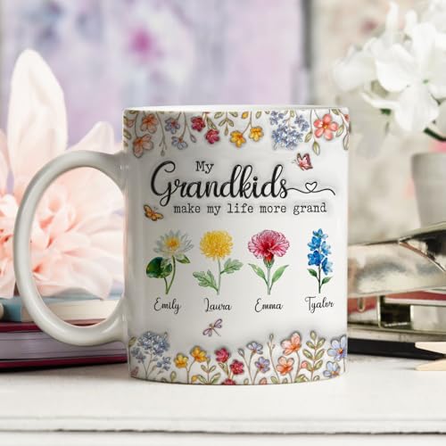 Taza de cerámica personalizada para abuela 11 oz miniatura 7