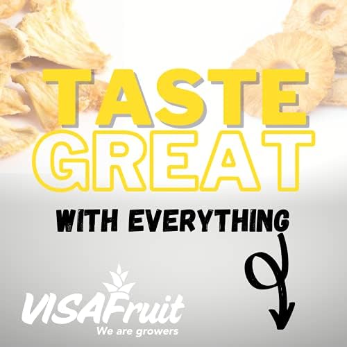 Miniatura 2 de TropiSnack Simply Natural Dry Pineapple Tidbits sin azúcar añadido, sin gluten, sin grasa, vegano, kosher, paquete de 4 unidades de 1.76 onzas cada