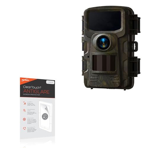 BoxWave Screen Protector Compatible with CamPark TC23 - ClearTouch Anti-Glare (2-Pack), Anti-Fingerprint Matte Film Skin