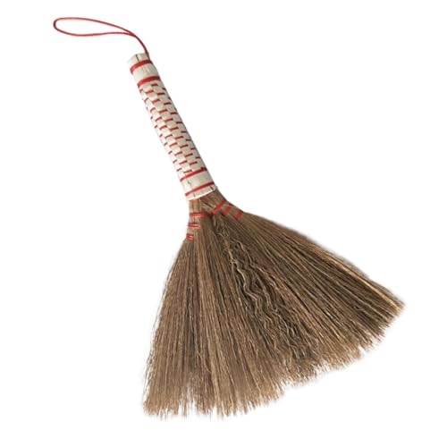 TOVINANNA 1Pc Mini Broom for Household Cleaning Handmade Dust Removing Tool for Pet Cages Lightweight Design Durable Bristles for Garbage and Multi Function Use