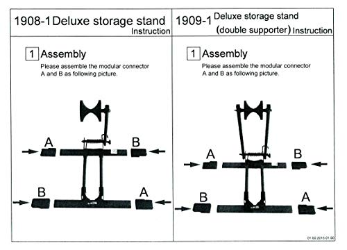 Venzo Bicycle Floor Type Parking Rack Stand - For Mountain And Road Bike Indoor Outdoor Garage Storage - With Connectors #TOP5