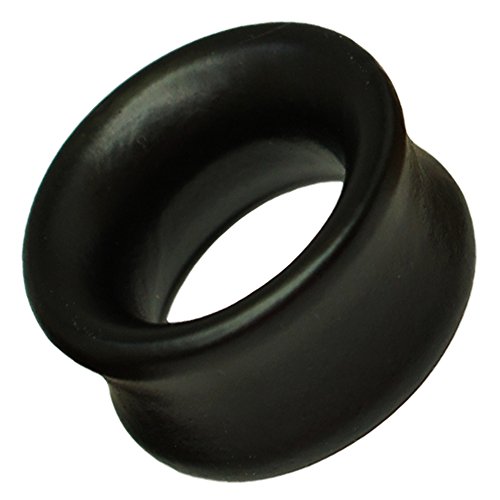 SoulCats Madera Flesh Tunnel Plug 8-22mm Plug-Tubo de Madera estalló Doble Color Beige marrón Negro, tamaño: 6 mm, Color: Negro.