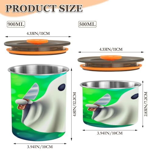 Envase Hermético de Acero Inoxidable para Café 17oz miniatura 2