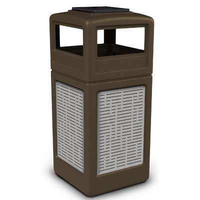 Image of Precision 42 Gallon Waste Container Color: Brown