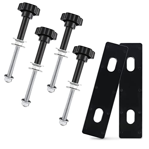 ZESUPER Traction Board Mount Pins Lockable Recovery Board Mount Kit Universal Bracket for Traction Tracks Adjustable Support Brackets for Roof Rack Easy-to-Install Recovery Board Mount 4PCS