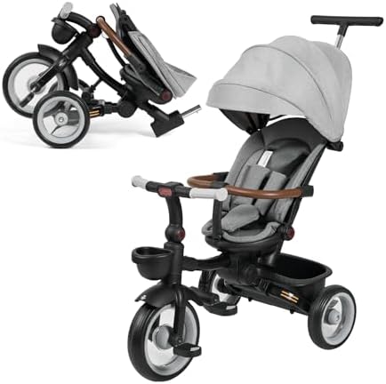MS BabyWorld PEDALIN 1-5 Years Foldable Baby Tricycle with Reclin...