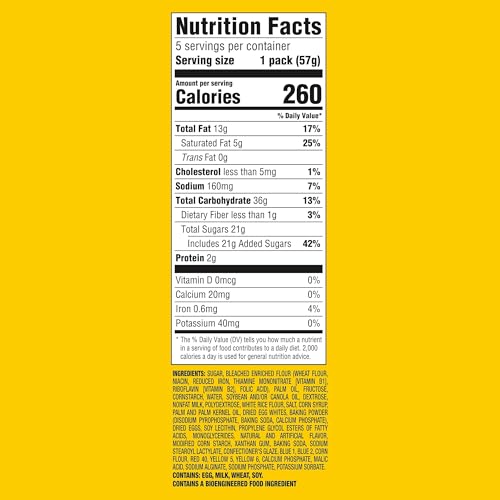 OREO Cakesters Confetti Cake Soft Snack Cakes, 5-2.02 oz Snack Packs