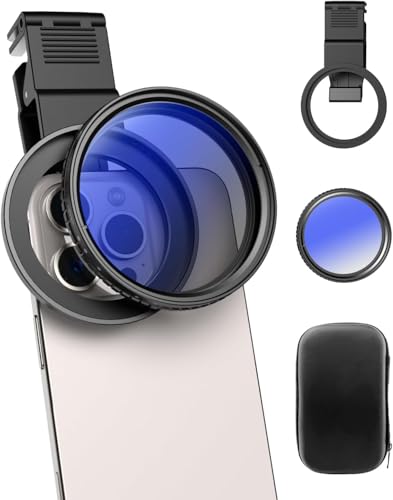 APEXEL �����Y�t�B���^�[ ND�t�B���^�[ 67mm ND2-32��ND�t�B���^�[ �X�}�z�p�O���b�v�L�b�g�t�� ���݂Ɍ����ʒ��� �X���[�V���b�g ��჌�t�J�������Ή� Phone 16/16Pro/15iPhone Android�ȂǂɑΉ� ����B�e